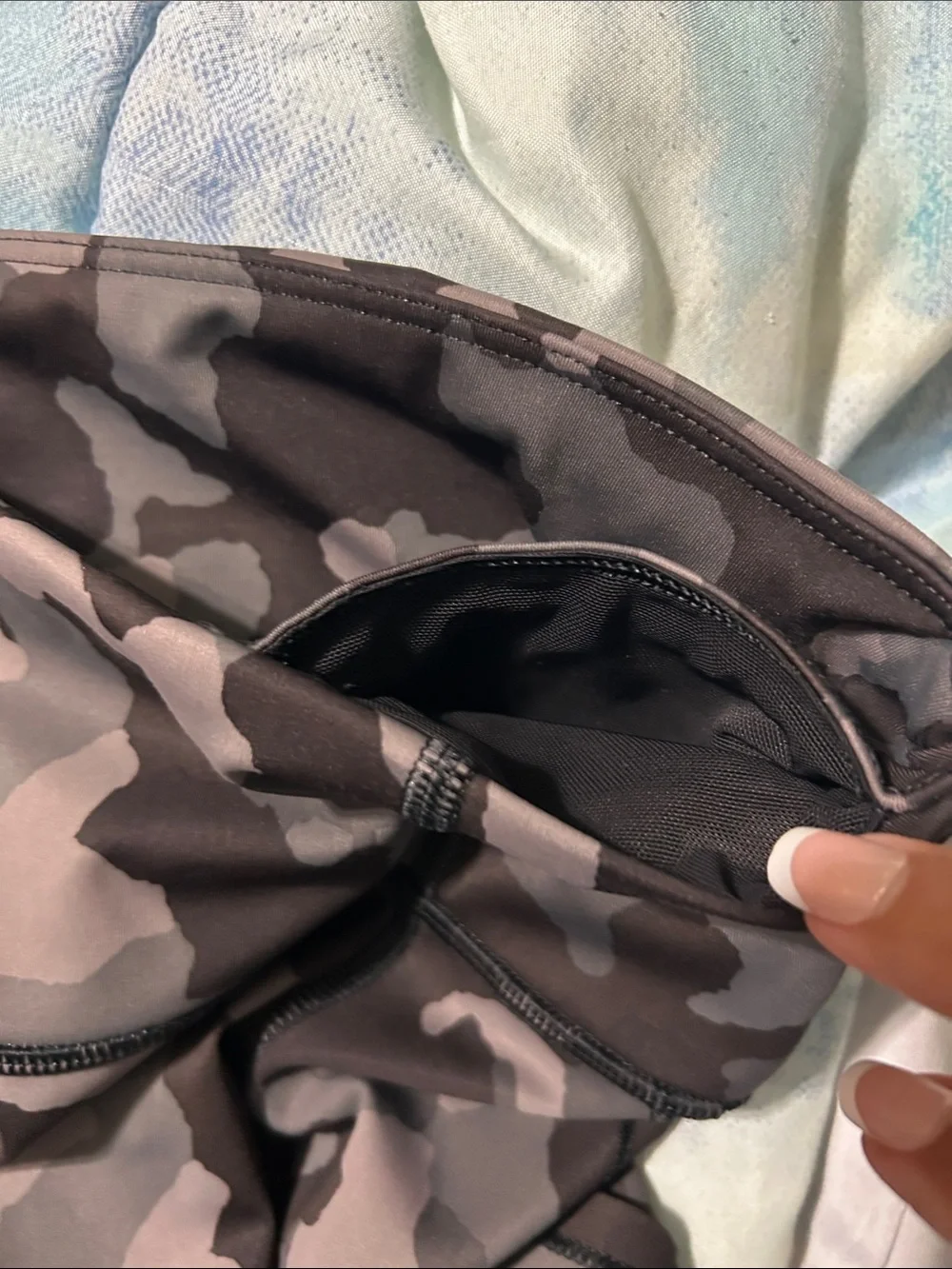 Athleta Gray Camo Active Leggings